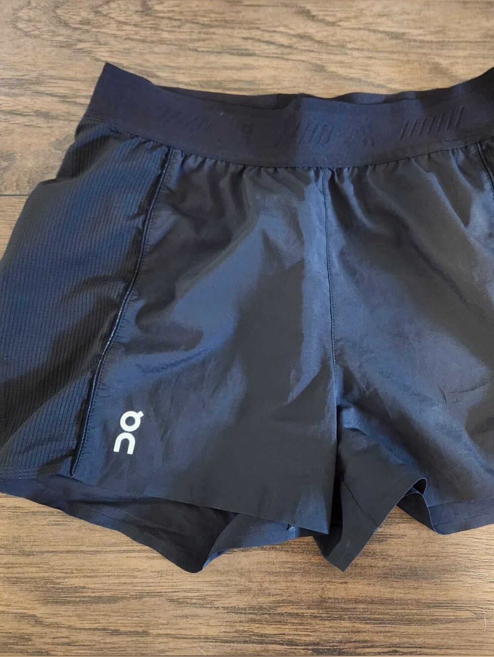 Women's On Running Black Athletic Running Gym Shorts - XS